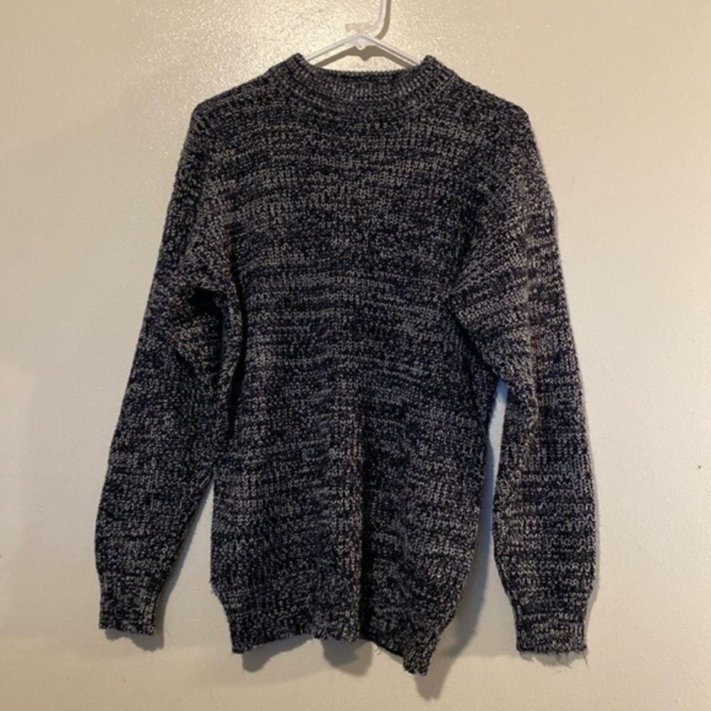Playboy vintage Special Edition black grey  neck knitted Acrylic sweater